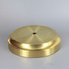 6in. SEAT SPUN COVE BASE UNFINISHED BRASS COVE BASE