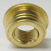 1/8ips. Female X 3/8ips. Male Thread Unfinished Brass Reducer with Shoulder