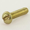 5/8in Long X 8/32 Threaded Solid Brass Slotted Round Head Screw
