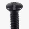 6/32 Thread - 1/2in Long - Slotted Head Switch Plate Screw - Black Finish