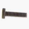 6/32 Thread - 1/2in. Long - Steel Thumb Screw - Antique Brass Finish