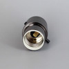 Black Finish Aluminum Push Switch On-Off Modern Style Lamp Socket with 1/8ips Threaded Cap