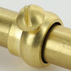 3/8in. Slip Ring with Side Screw - Slips 1/8ips (3/8in) Pipe - Unfinished Brass