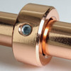 1/2in. Modern Slip Ring with Side Screw - Slips 1/4ips Pipe - Polished Copper Finish