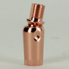 1/8IPS Threaded Brass Knurled Crimp Swivel - Polished Copper Finish