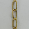 3/16in Thick Brass Large Oval Lamp Chain - Polished Brass Finish