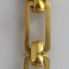 Hand Made Rectangle Shape Brass Lamp Chain with Round Joining Links - Unfinished Brass