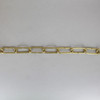 5/32in Thick Oval Lamp Chain - Unfinished Brass