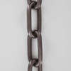 1 Gauge (5/16in.) Thick Steel Oval Lamp Chain - Antique Bronze Finish