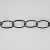 11 Gauge (3/32in.) Thick Steel Light Duty Lamp Chain - Black Powdercoat Finish