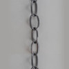 9 Gauge (1/8in.) Thick Steel Oval Lamp Chain - Unfinished Steel Finish