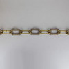 1/8in. Thick Cast Brass Art Deco Style Lamp Chain - Unfinished Brass