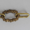 3/16in. Thick Cast Brass Large Scroll Lamp Chain -  Unfinished Brass