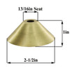 65mm (2-1/2in) Diamter Cone Cup - Unfinished Brass