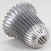 Ribbed Candle Socket Cup - Unfinished Steel