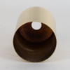 2-1/4in Tall Edison Lamp Socket Cup - Brushed Brass