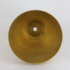 4-1/2in Diameter Spun Brass Large Deep Cone - Unfinished Brass