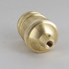 Cast Brass Plain Lamp Socket Cup 1/8ips Theaded Hole and 8/32 Threaded Set Screw