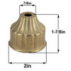 1/8ips - 2in Diameter X 1-7/8in H Cast Brass Cup - Unfinished Brass