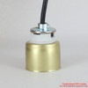 1-1/2 In. Tall Threaded Socket Vanity Cup - Unfinished Brass