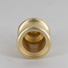 1/8ips - 1-1/4in Diameter Turned Brass Cup - Unfinished Brass