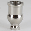 Small Brass Candle Cup - Polished Nickel Finish