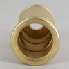 1/8ips - 1-1/8in Diameter Turned Brass Reeded Edge Cup - Unfinished Brass