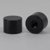 1/4-27 UNS - 3/4in x 1/2in Cylinder Finial - Black Powdercoated Finish