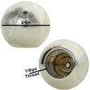 3/4in. Diameter Nickel Plated Solid Brass Ball with 1/8ips. Female Tapped Blind Hole.