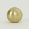 8/32 UNC Female Threaded - 3/8in Diameter Solid Brass Ball - Unfinished Brass