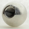 1in. Diameter Nickel Plated Solid Brass Ball with 1/8ips. Female Tapped Blind Hole