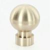 1/8ips - 1in x 1-3/8in Knurled Ball Finial - Polished Brass