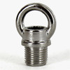 1/8ips. - Male Threaded - Brass Baby Loop with Wire Way - Polished Nickel Finish