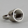 1/8ips - Female Threaded - Small Brass Loop with Wire Way - Polished Nickel Finish