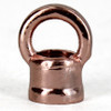 1/8ips - Female Threaded - Small Brass Loop with Wire Way - Polished Copper Finish