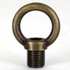 1/8ips. - Male Threaded - Brass Loop with Wire Way - Antique Brass Finish