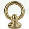 1/4ips - Female Threaded - Brass Heavy Duty Loop with Wire Way - Unfinished Brass