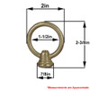 1/8ips. - Female Threaded - Brass Colonial Loop with Wire Way - Unfinished Brass