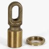 1/4ips - Brass Heavy Duty Screw Collar Loop with Seating Ring - Unfinished Brass