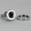 1/4ips - Female Threaded - Screw Collar Loop with Ring and Wire Way - Chrome Plated Finish