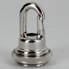 1/4ips - Female Threaded - Snap Hook Quick Collar Loop - Polished Nickel Finish