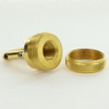 3/8ips Polished Brass Finish Quick Collar Loop for use with 1-13/32 Hole Canopies