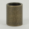 1/2in W X 9/16in H - 1/8IPS. X 1/8IPS. Female Threaded Antique Brass Finish Straight Coupling