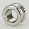 1/8ips Female Threaded - 5/8in X 3/8in Brass Turned Neck - Nickel Plated Finish