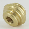1/8ips Female Threaded - 1-1/8in x 3/4in Brass Turned Neck - Unfinished Brass