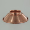 4-7/8in. Small Unfinished Copper Cone Shade with 2-1/4in. Neck