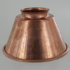5-3/8in. Small Unfinished Copper Cone Shade with 2-1/4in. Neck