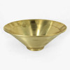 10in. Unfinished Brass Cone Shade with 3-1/4in. Neck