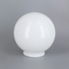 6in Diameter X 3-1/4in Fitter Acrylic Ball - White