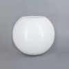 6in Diameter X 3in Diameter Hole Acrylic Neckless Ball - White